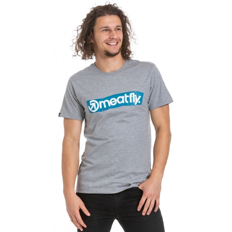 Póló Meatfly Stomp 2 szürke kiárusítás