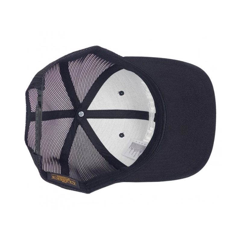 Cap Meatfly logó Trucker Yupoong fekete
