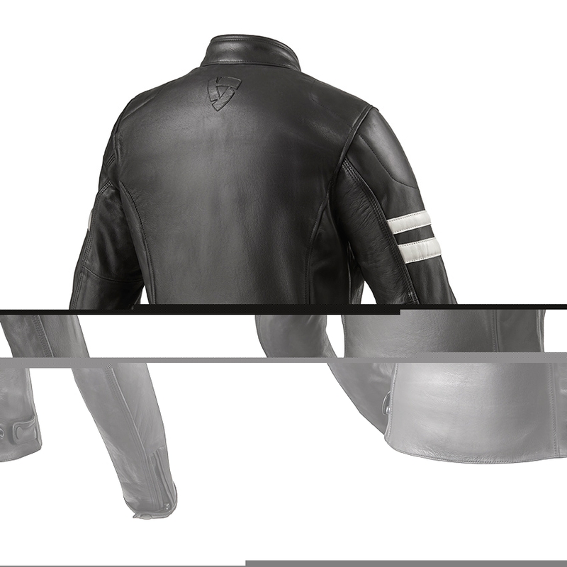 Női motoros dzseki Revit Meridian fekete-fehér akció kiárusítás