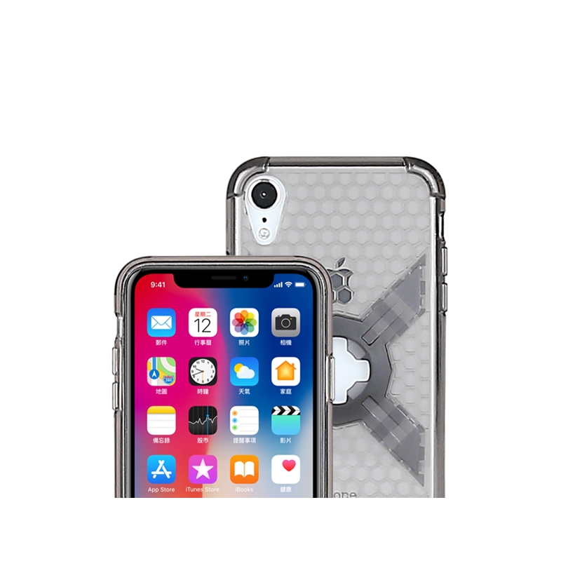 Kryt telefonu s držákem CUBE X-Guard pro Apple iPhone 11/XR šedý výprodej