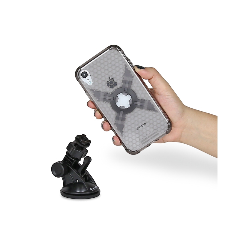 Kryt telefonu s držákem CUBE X-Guard pro Apple iPhone 11/XR šedý výprodej