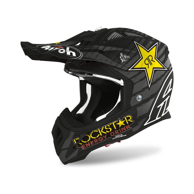 Airoh Aviator ACE Rockstar 2021 Motocross sisak szürke - fekete