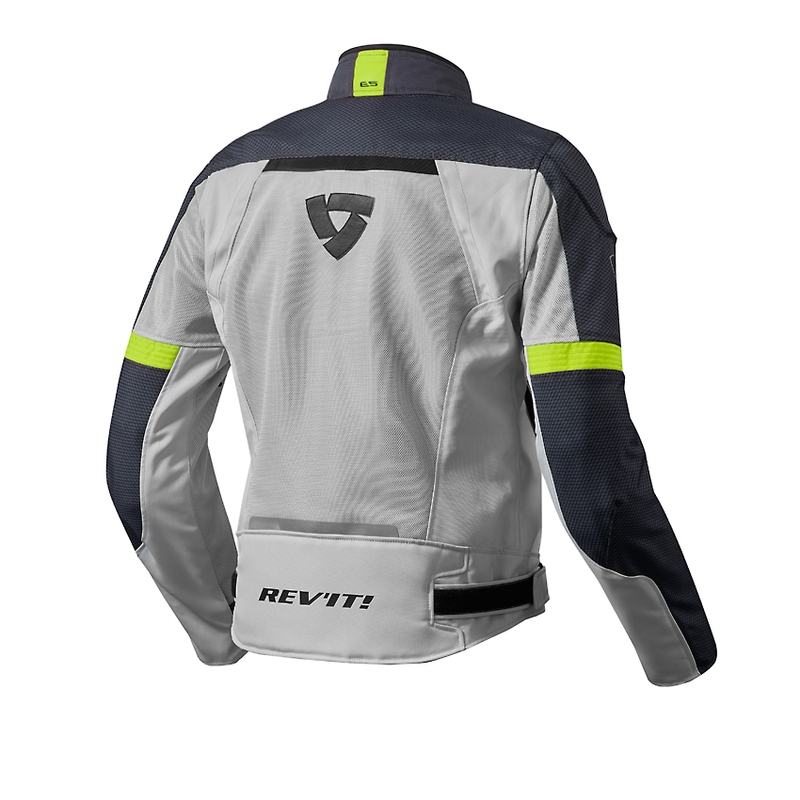Motorkerékpár Kabát Revit Airwave 2 ezüst-fluo sárga akció kiárusítás
