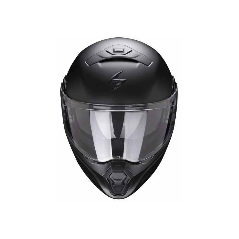 Állból nyíló sisak Scorpion EXO-930 Smart Solid gyöngyházfényű matt fekete