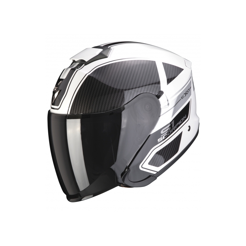 Nyitott sisak Scorpion EXO-S1 Cross-Ville fekete-fehér-szürke