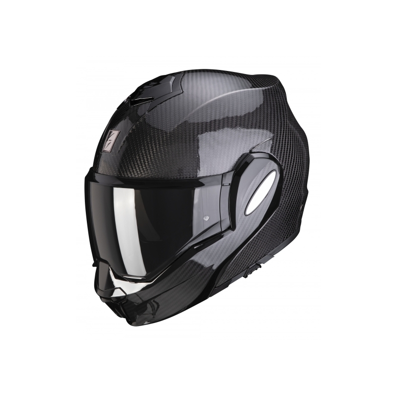 Felnyitható sisak Scorpion EXO-TECH Carbon fénylő fekete