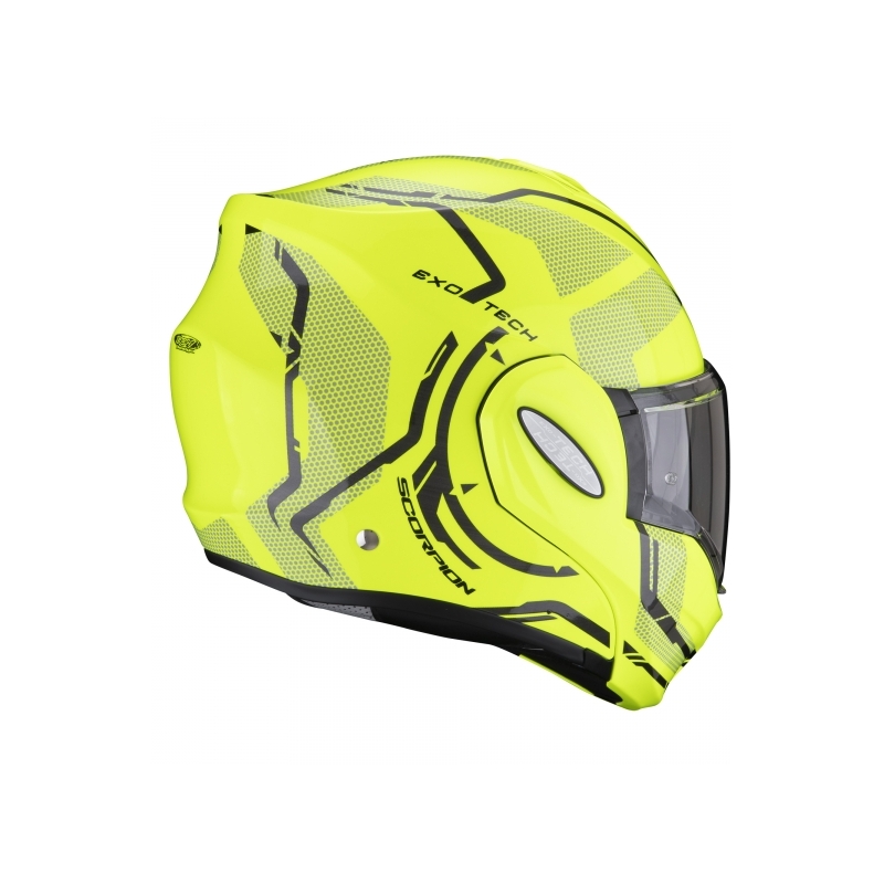 Flip sisak Scorpion EXO-TECH Square fluo sárga