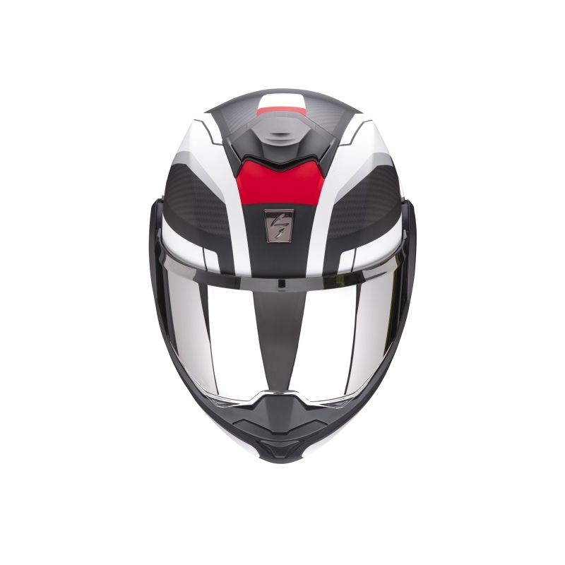 Flip sisak Scorpion EXO-TECH Trap fekete-fehér-piros