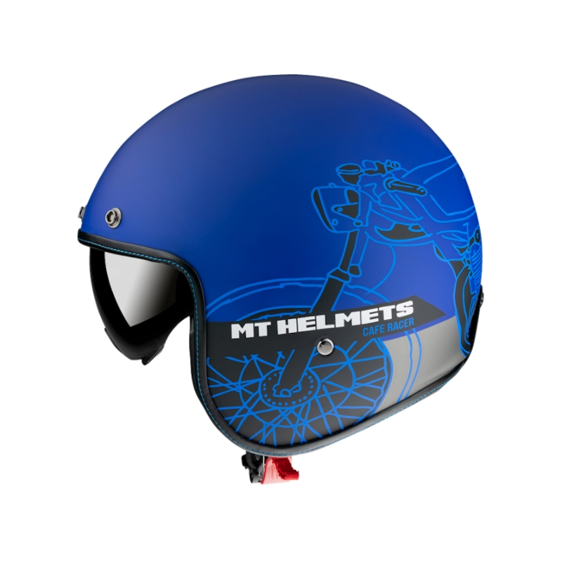 Nyitott sisak MT LeMans OF507SV LeMans 2 SV Cafe Racer kék kiárusítás