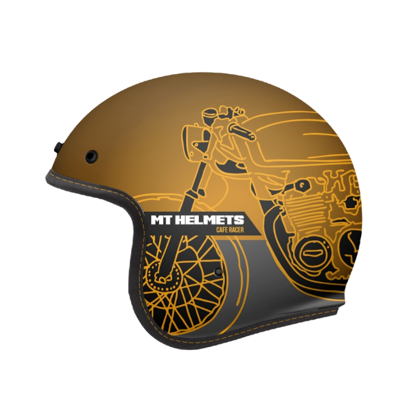Nyitott sisak MT LeMans OF507SV LeMans 2 SV Cafe Racer arany kiárusítás