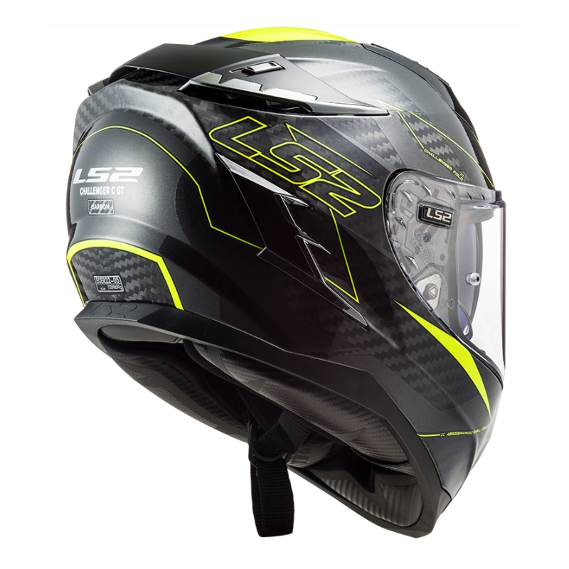 Zárt motoros sisak LS2 FF327 Challenger CT2 Fold fekete-neon sárga