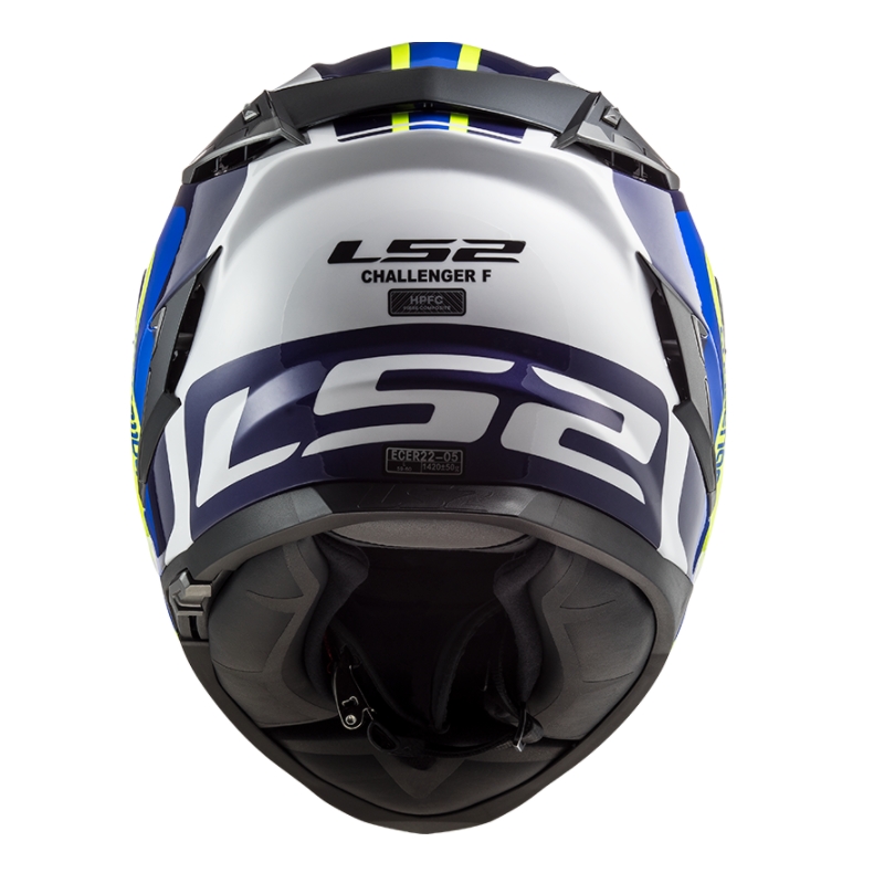 Integrált motoros sisak LS2 FF327 Challenger Galaktikus kék-fehér-fluo sárga kiárusítás