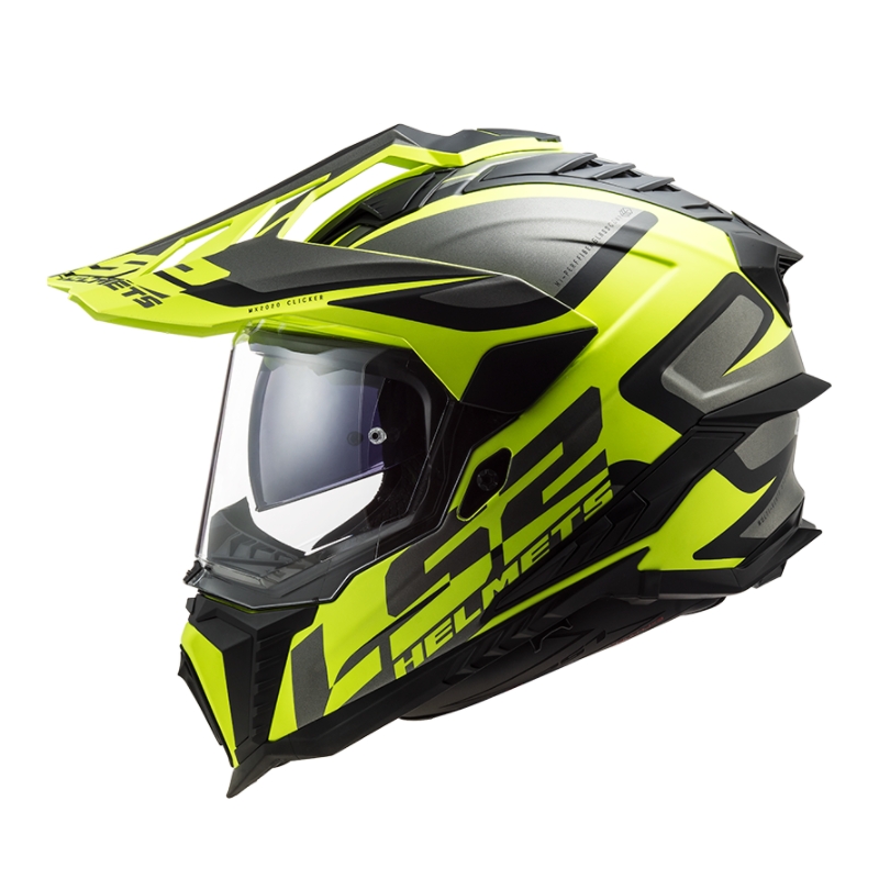 Enduro sisak LS2 MX701 Explorer Alter fekete-szürke-neon sárga