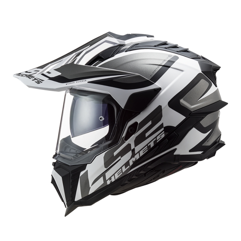 Enduro sisak LS2 MX701 Explorer Alter fehér-fekete-szürke