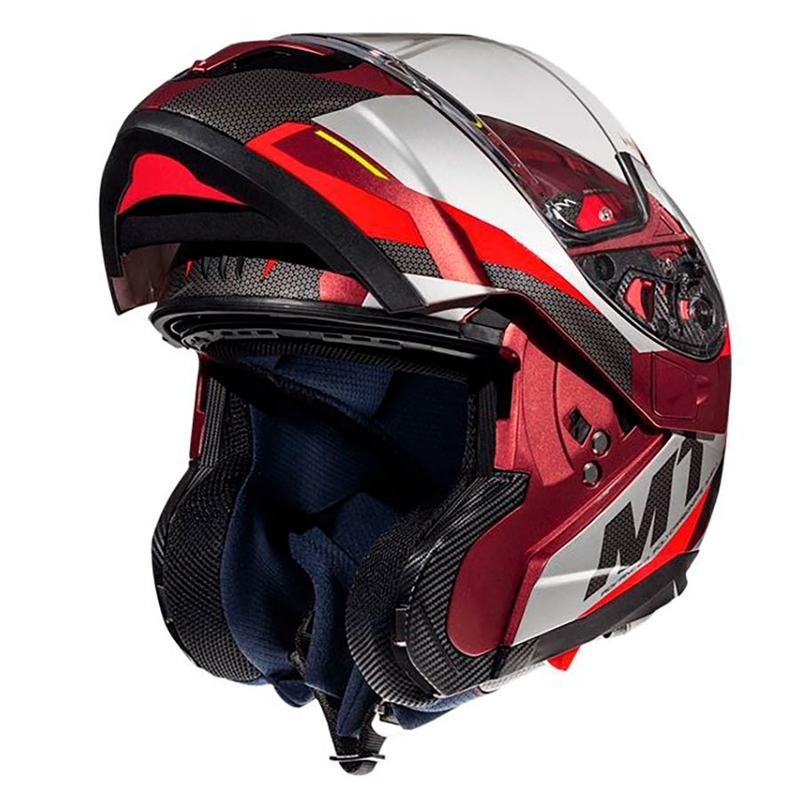 Összecsukható sisak motorkerékpárhoz MT Atom SV TRANSCEND F5 piros - II.class
