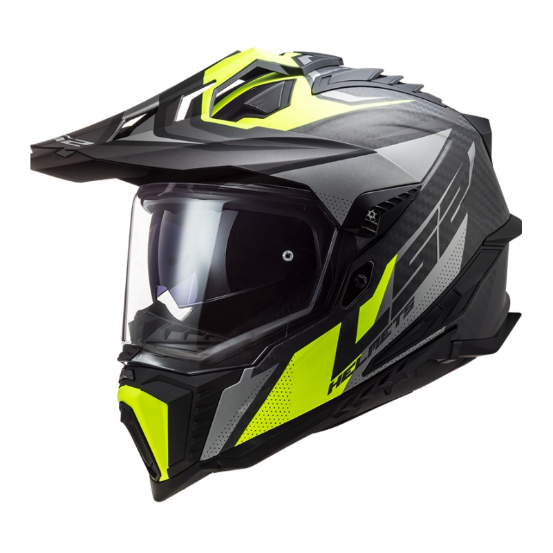 Enduro sisak LS2 MX701 Explorer C Focus fekete-szürke-fluo sárga