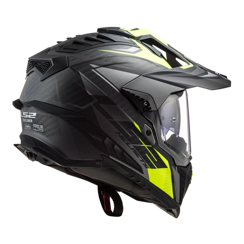 Enduro sisak LS2 MX701 Explorer C Focus fekete-szürke-fluo sárga