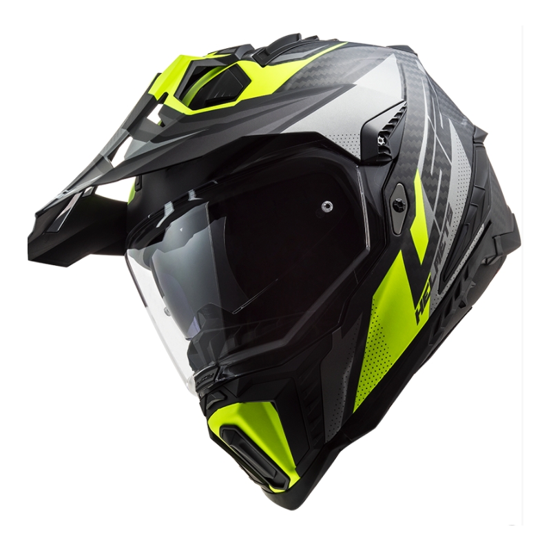 Enduro sisak LS2 MX701 Explorer C Focus fekete-szürke-fluo sárga