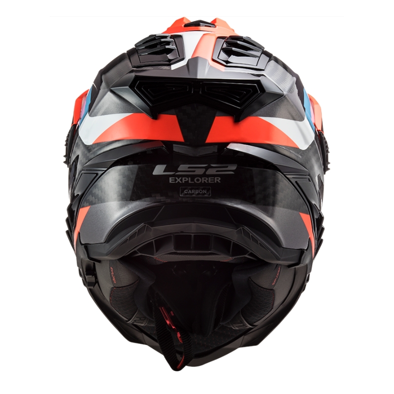 Enduro sisak LS2 MX701 Explorer C Frontier fekete-narancs-kék