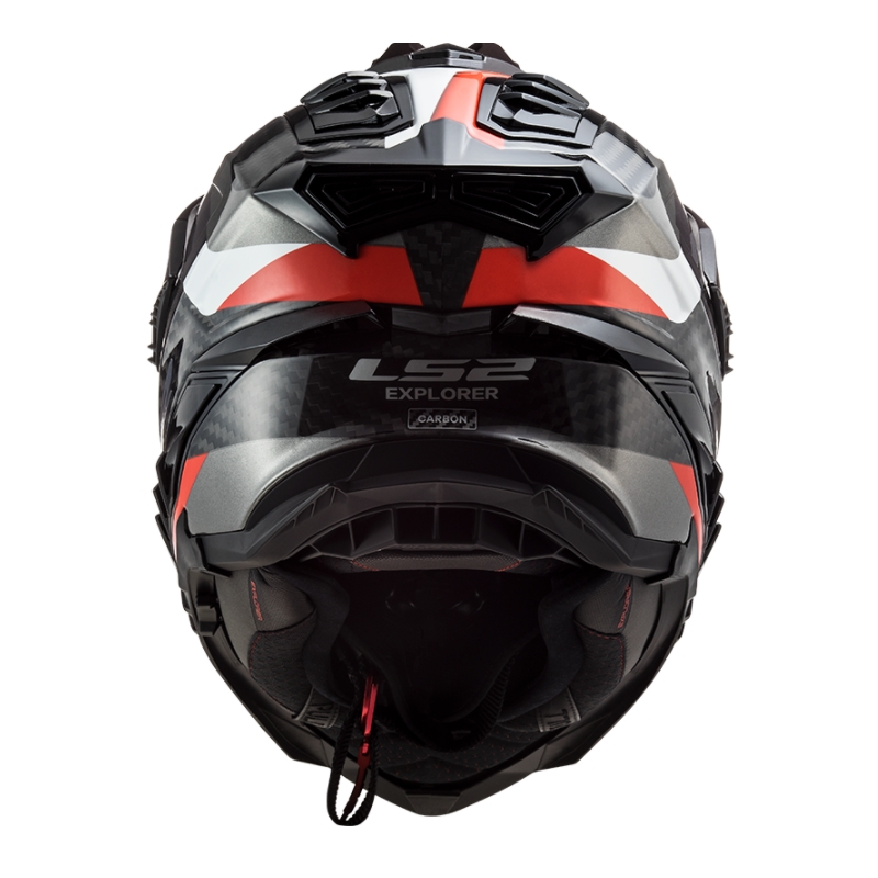 Enduro sisak LS2 MX701 Explorer C Frontier fekete-piros-fehér