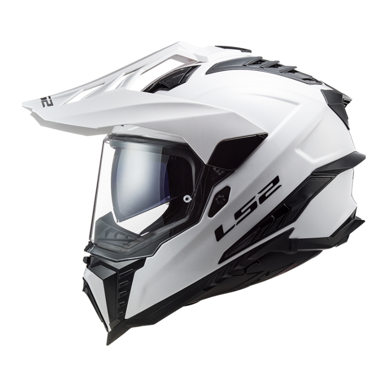 Enduro sisak LS2 MX701 Explorer Egyszínű fehér