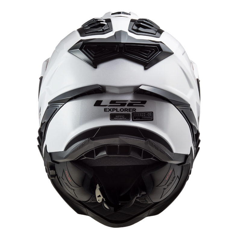 Enduro sisak LS2 MX701 Explorer Egyszínű fehér