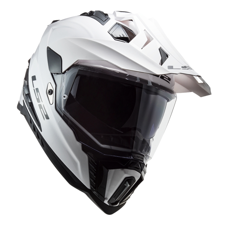 Enduro sisak LS2 MX701 Explorer Egyszínű fehér