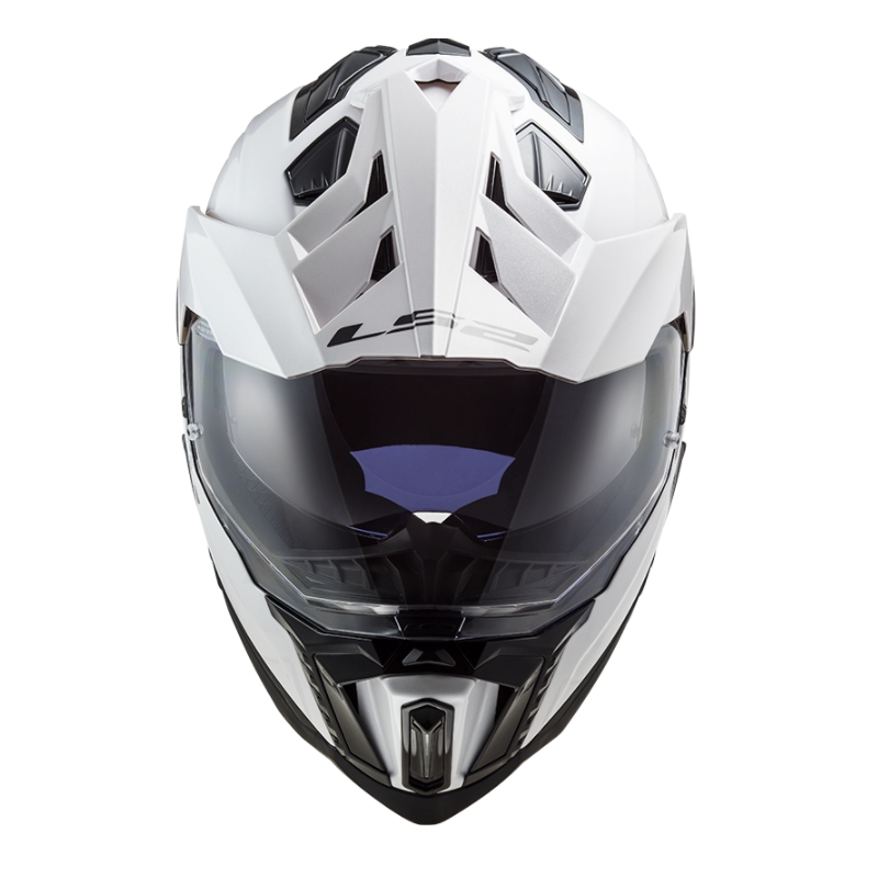 Enduro sisak LS2 MX701 Explorer Egyszínű fehér