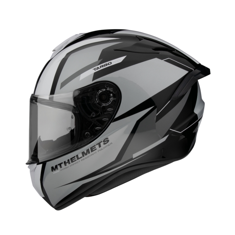 Integrált motorkerékpár sisak MT FF106 Pro Targo Pro Sound fekete-fehér-szürke kiárusítás