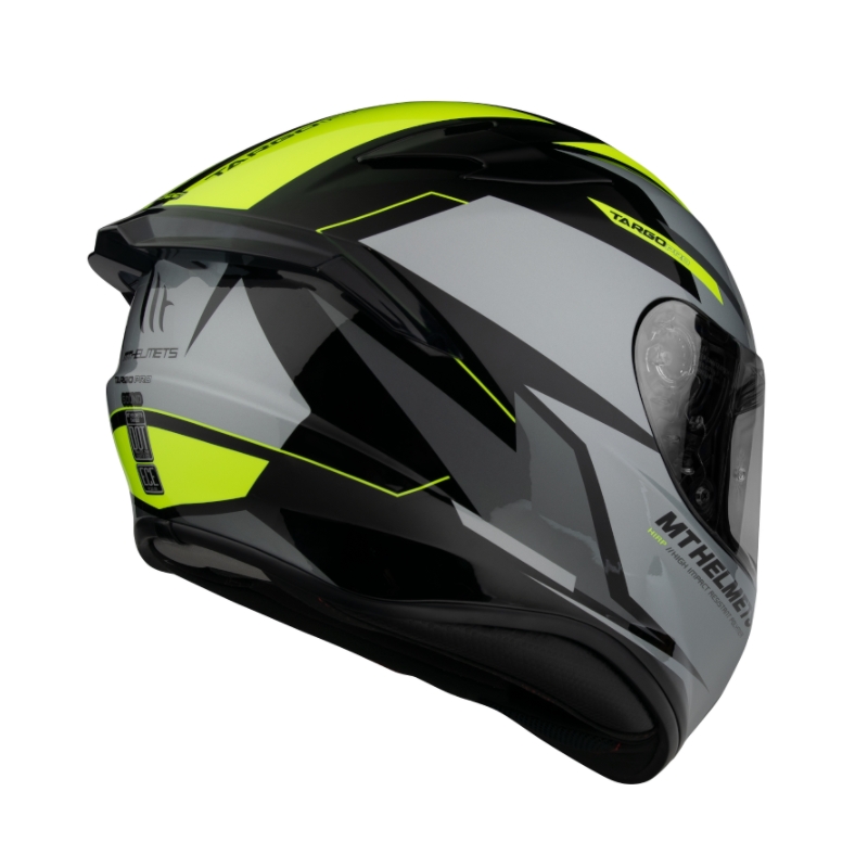 Integrált motoros sisak MT FF106 Pro Targo Pro Sound fekete-szürke-fluo sárga