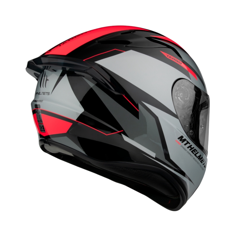 MT FF106 Pro Targo Pro Sound zárt bukósisak fekete-szürke-fluo piros kiárusítás