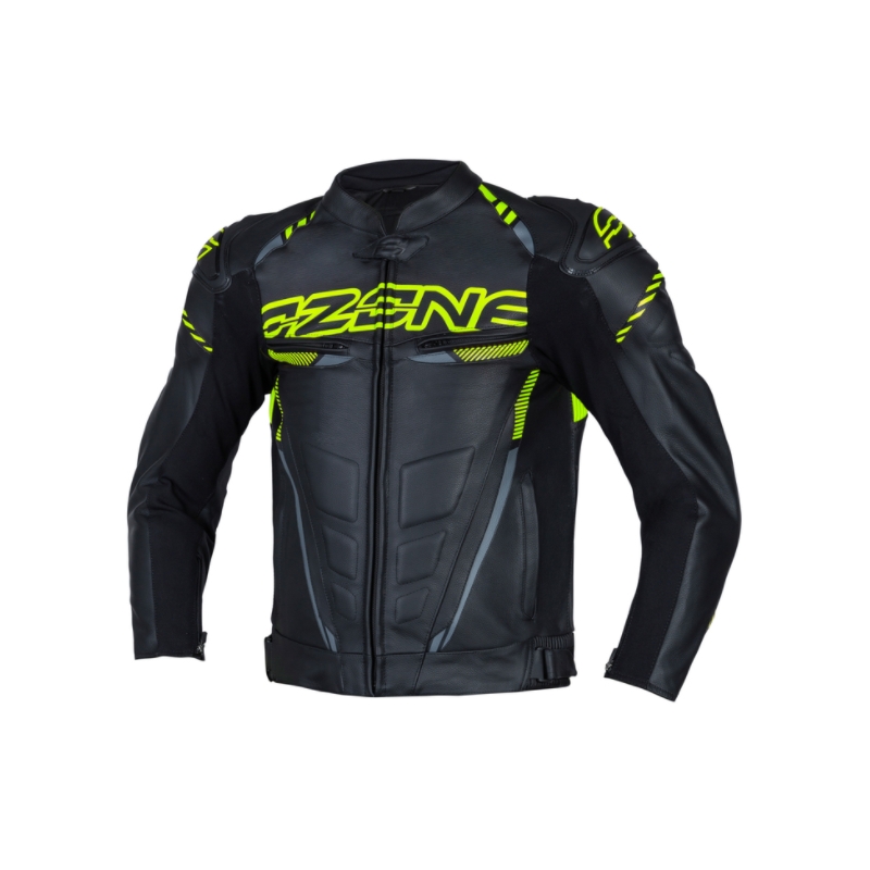 Kabát motorkerékpárhoz Ózon RS600 fekete-fluo sárga