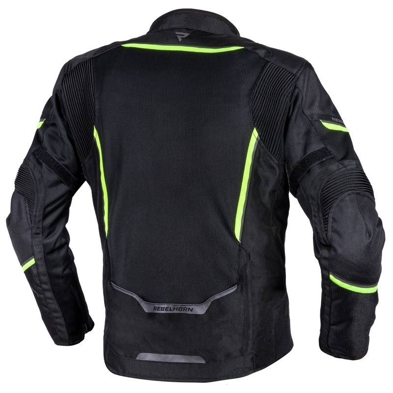 Rebelhorn Flux fekete neon sárga motoros dzseki