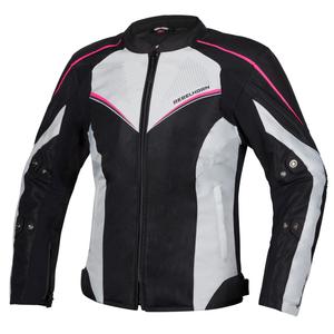 Rebelhorn Hiflow IV női motoros kabát fekete-ezüst-rózsaszín