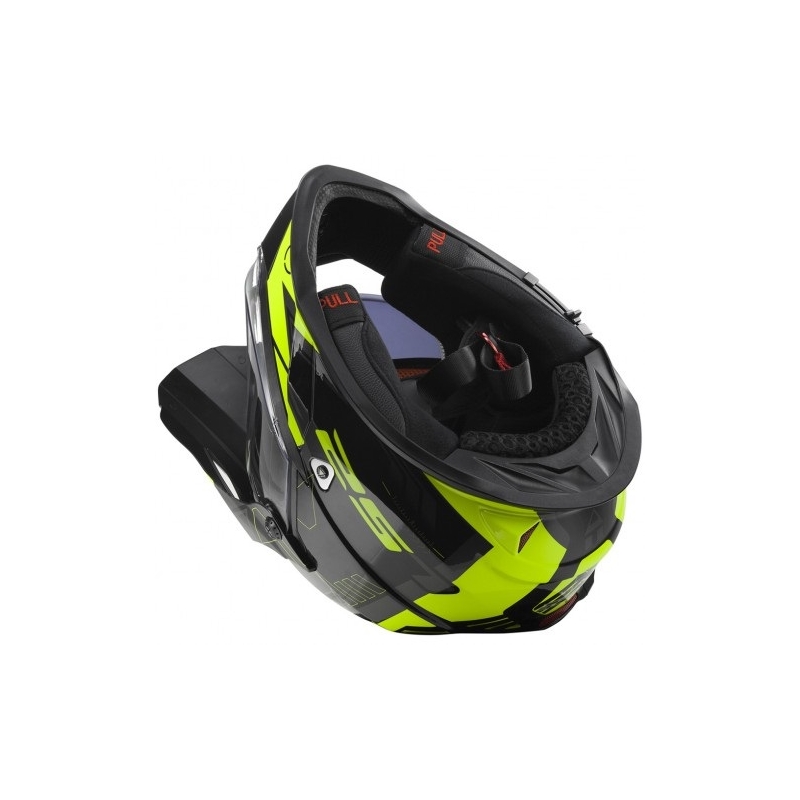 Enduro sisak LS2 MX436 Pioneer Trigger fekete-sárga-titán