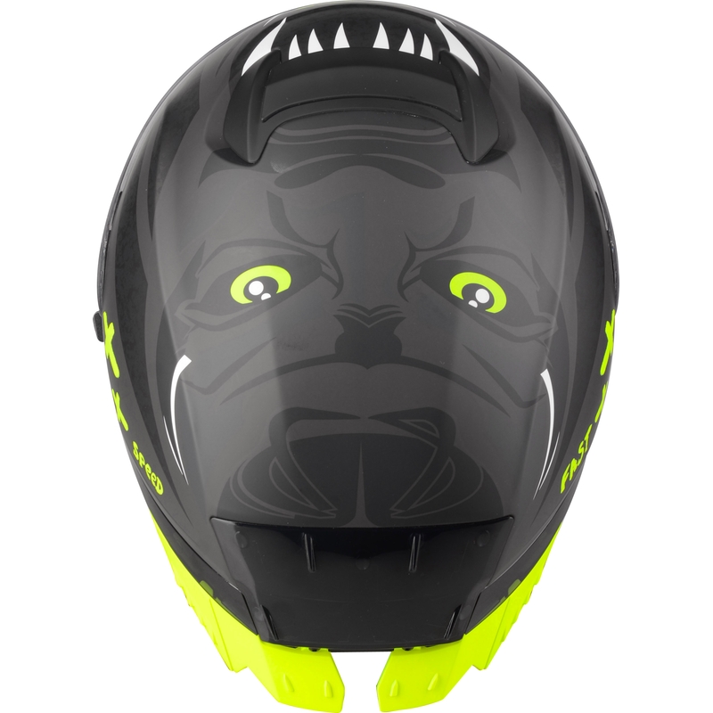 Integrált motoros sisak Lazer Rafale SR Ride Oni szürke-fehér-fluo sárga kiárusítás
