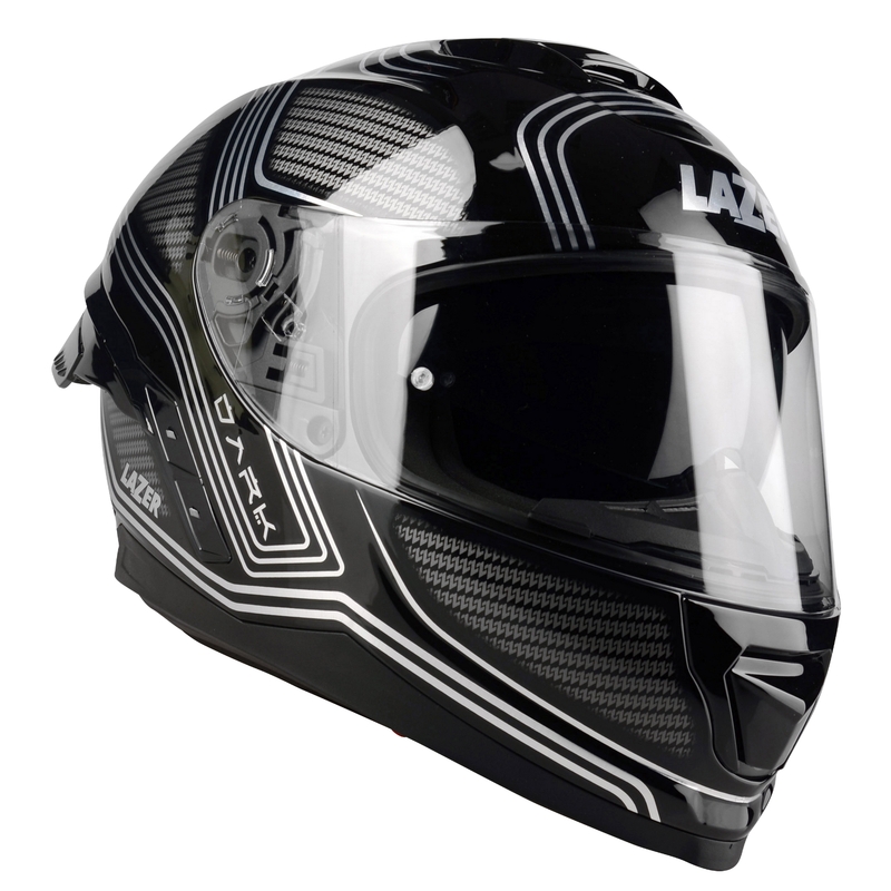 Integrált motoros sisak Lazer Rafale SR Darkside fekete-szürke