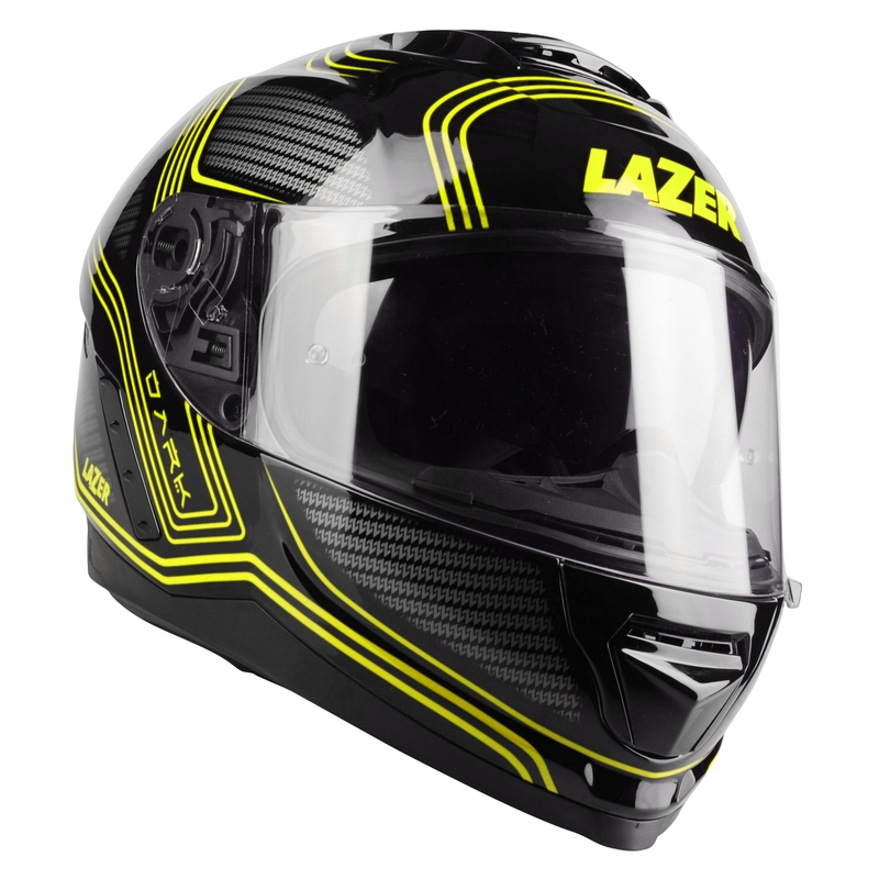 Integrált motoros sisak Lazer Rafale EVO Darkside fekete-szürke-fluo sárga kiárusítás