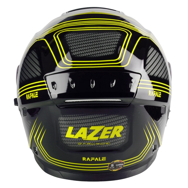 Integrált motoros sisak Lazer Rafale EVO Darkside fekete-szürke-fluo sárga kiárusítás