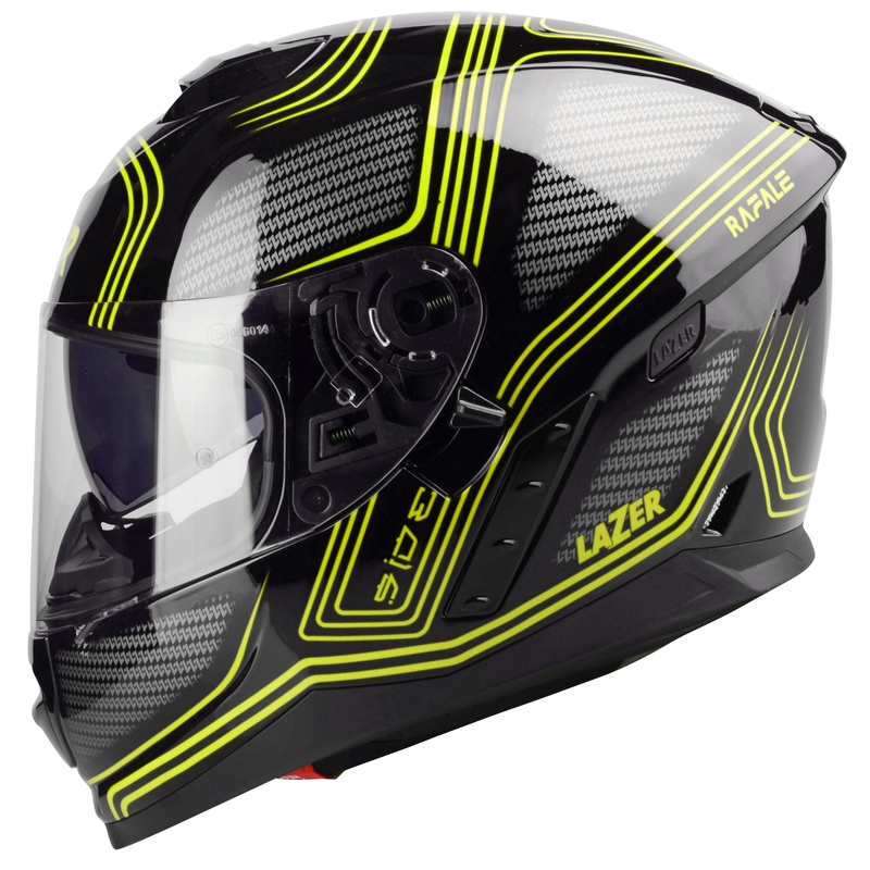 Integrált motoros sisak Lazer Rafale EVO Darkside fekete-szürke-fluo sárga kiárusítás