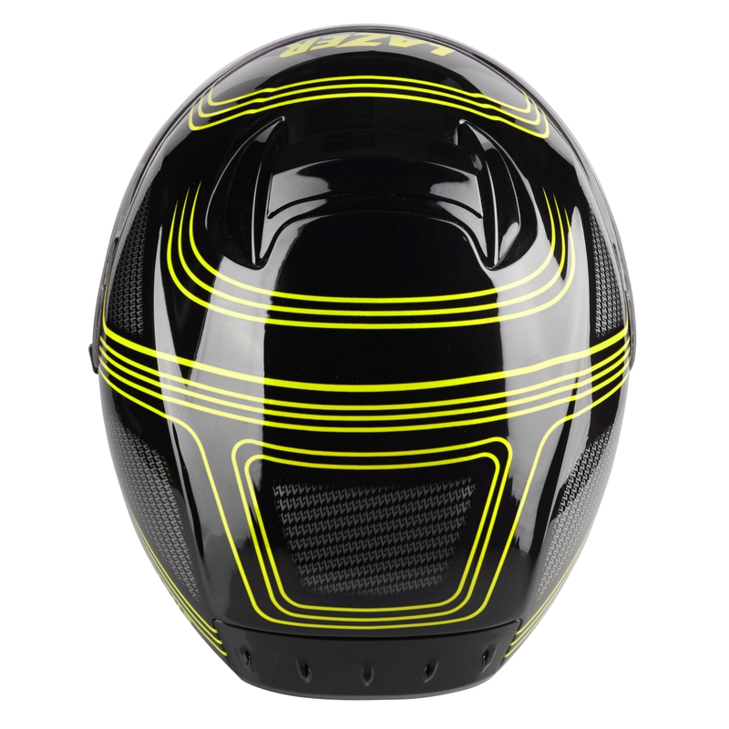 Integrált motoros sisak Lazer Rafale EVO Darkside fekete-szürke-fluo sárga kiárusítás