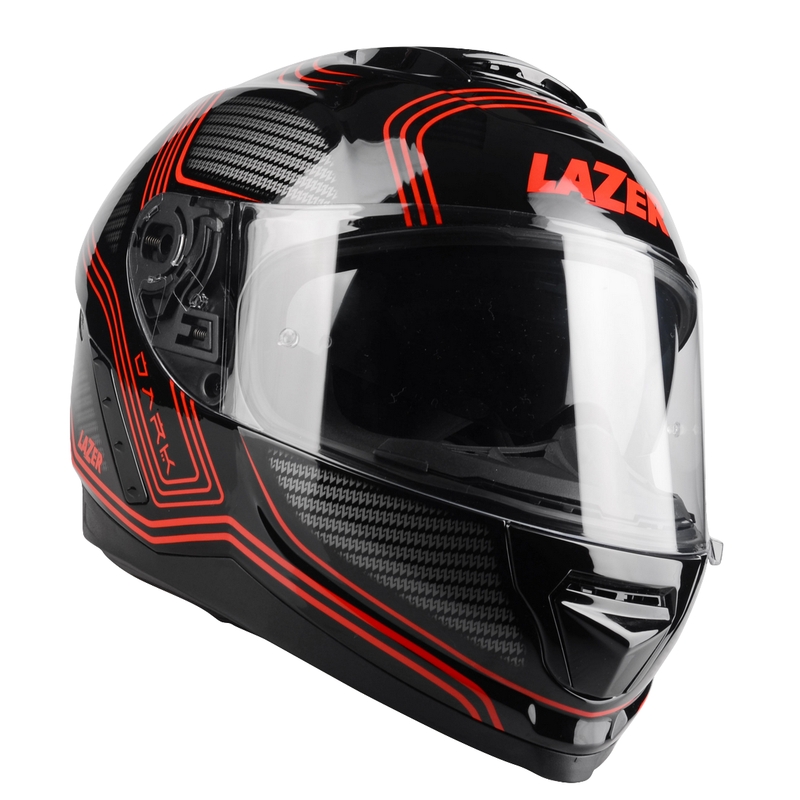 Integrált motorkerékpár sisak Lazer Rafale Darkside fekete-szürke-piros