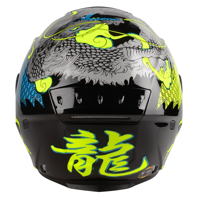Nyitott motoros sisak Lazer Tango S Z-Line Dragon fekete-fluo sárga