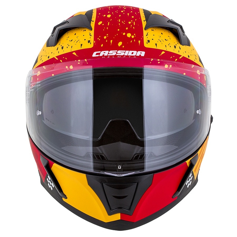 Integrált motoros sisak Cassida Integral 3.0 DRFT narancssárga-fluo piros