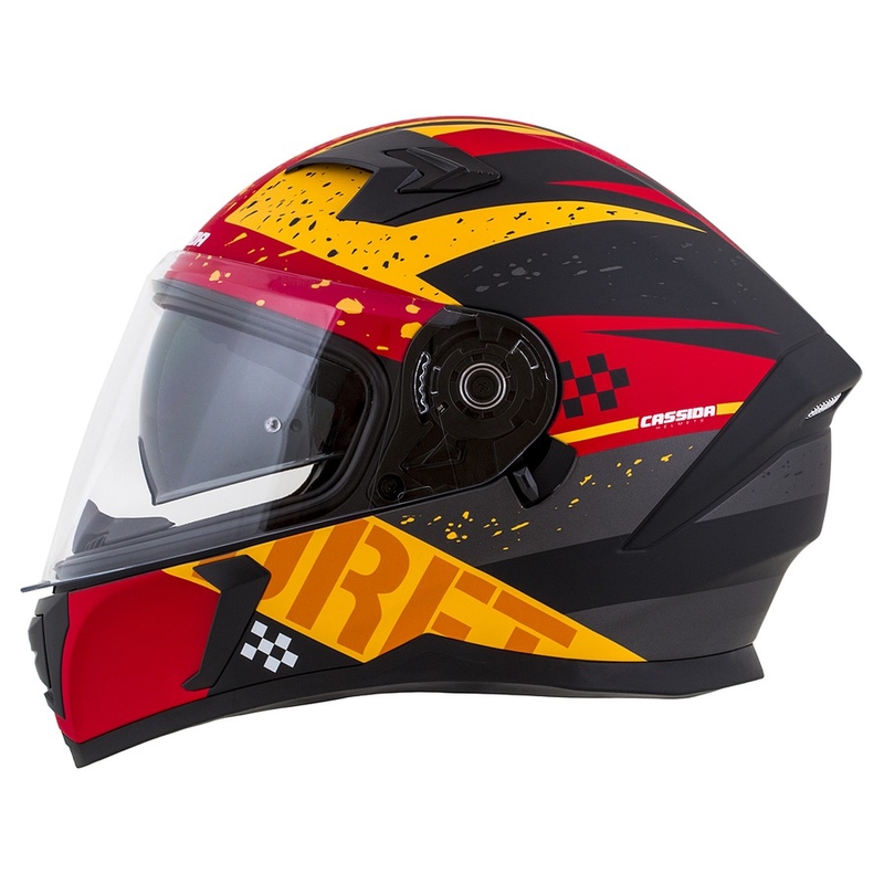 Integrált motoros sisak Cassida Integral 3.0 DRFT narancssárga-fluo piros