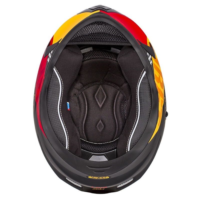 Integrált motoros sisak Cassida Integral 3.0 DRFT narancssárga-fluo piros