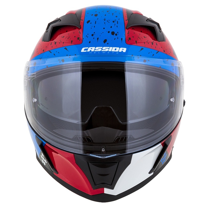 Integrált motoros sisak Cassida Integral 3.0 DRFT piros-gyöngykék