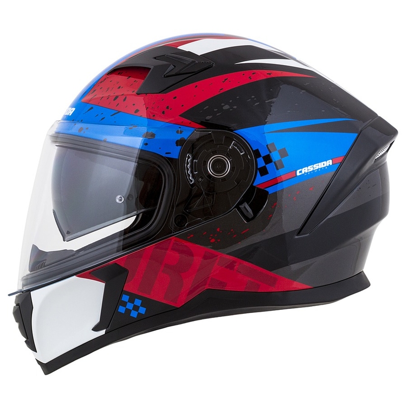 Integrált motoros sisak Cassida Integral 3.0 DRFT piros-gyöngykék