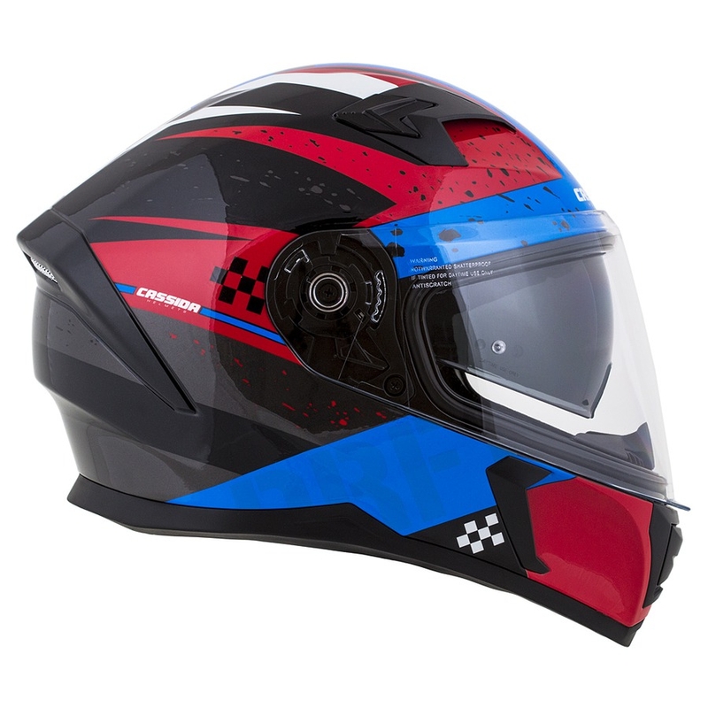 Integrált motoros sisak Cassida Integral 3.0 DRFT piros-gyöngykék