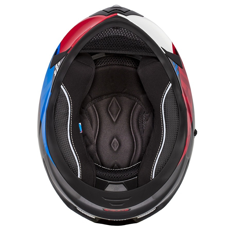 Integrált motoros sisak Cassida Integral 3.0 DRFT piros-gyöngykék